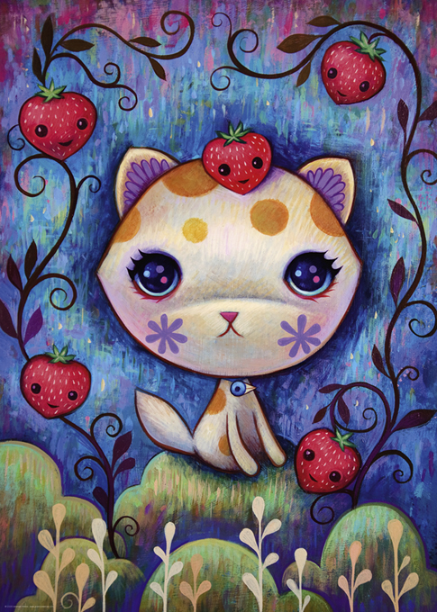 Puzzle 1000 piezas -Strawberry Kitty- Heye