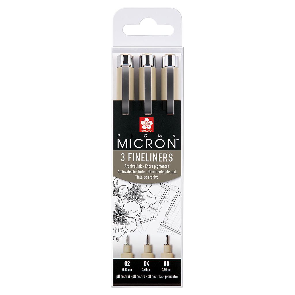 Estuche Técnico 3 Rotuladores Pigma-Micron Sakura