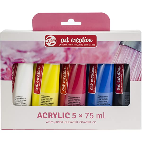 Set 5 Tubos 75 ml. Acrílico Art Creation Talens