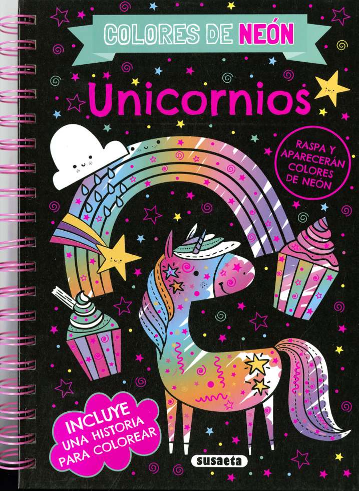 Raspa y Colorea: Unicornios - Susaeta Ediciones