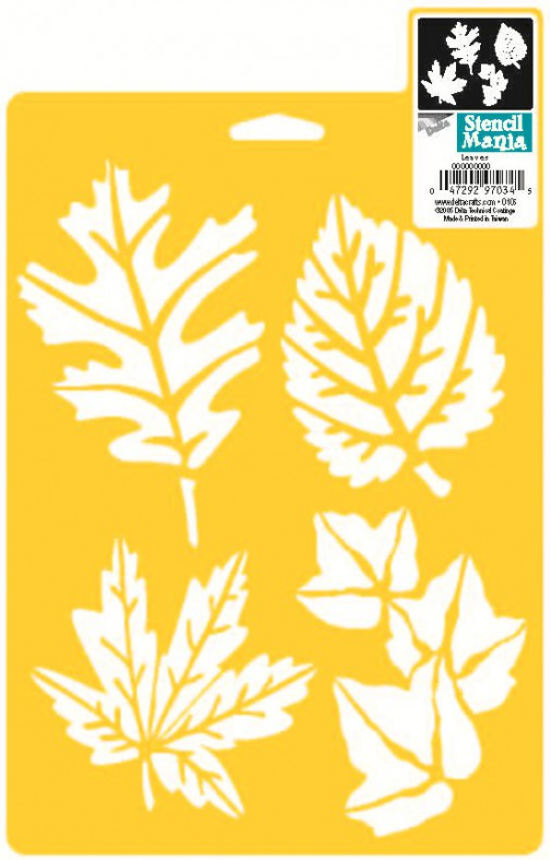 Plantilla Stencil 18 x 23 cm. -More Leaves- Delta Creative