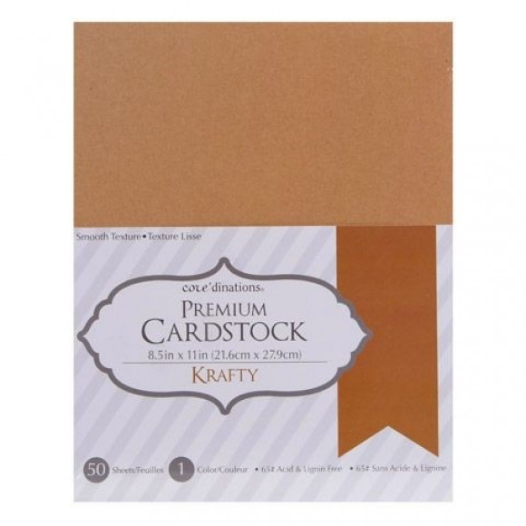 [GX-2200-08] Pack 50 Hojas Papel Kraft Marrón A4 21 x 29,7 mm. 200 gr. Darice