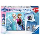 Puzzle 3 x 49 piezas -Frozen: Aventuras en el Reino de Hielo- Ravensburger