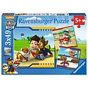 Puzzle 3 x 49 piezas -La Patrulla Canina- Ravensburger