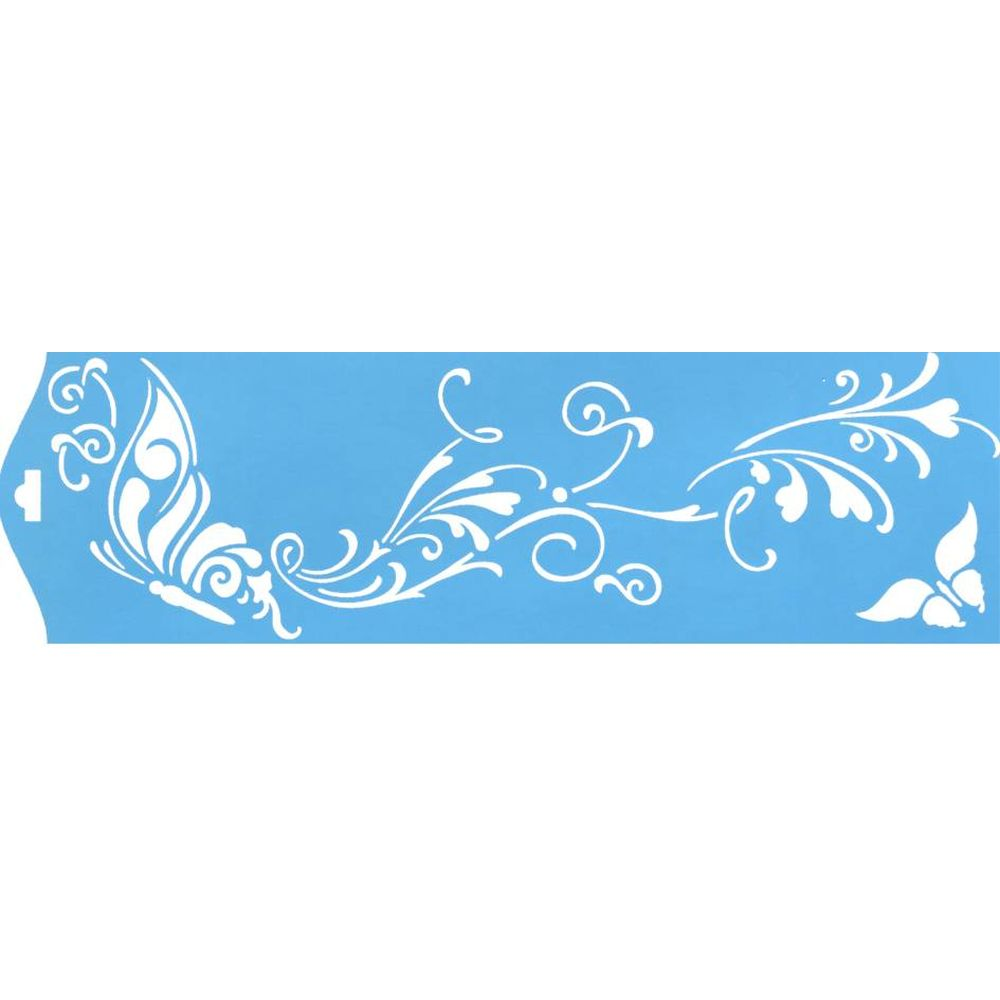 Plantilla Stencil 8,4 x 28,5 cm. -Mariposa- 
