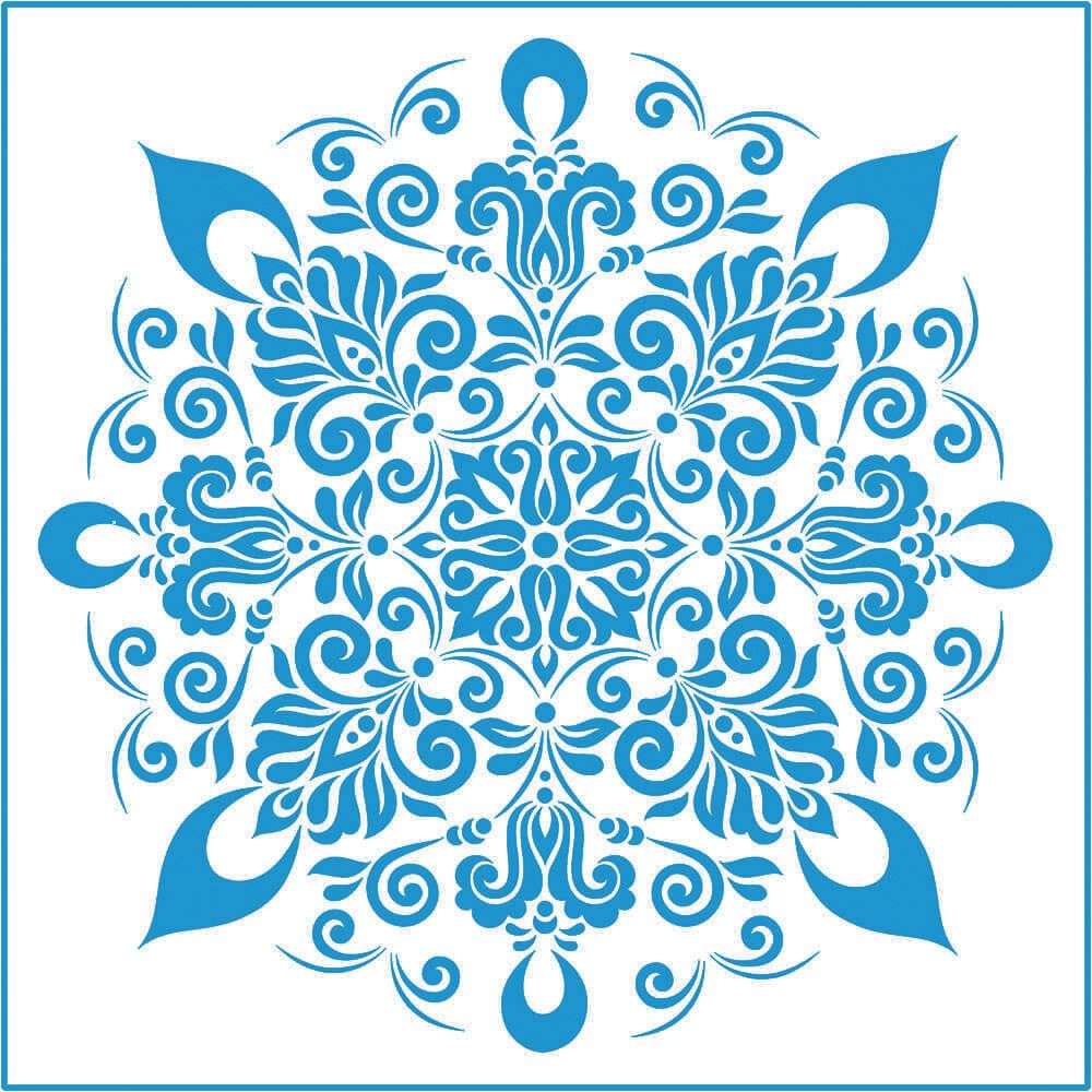 Plantilla Stencil 30 x 30 cm. -Mandala-