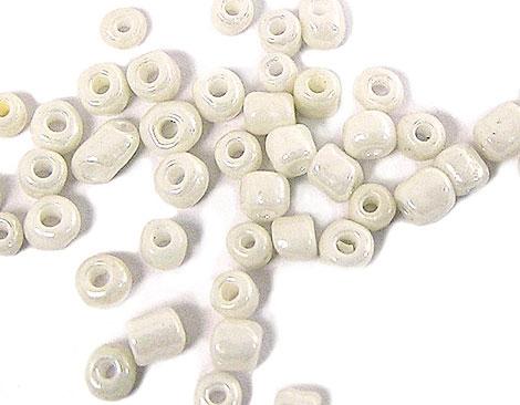 Rocalla Vidrio Redonda Ivory Blanco 3,0 mm. 8/0