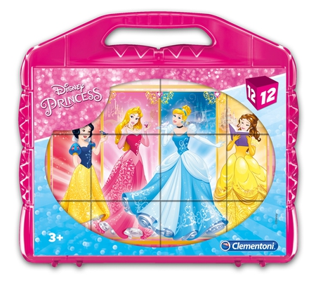Rompecabezas 12 Cubos -Disney Princess- Clementoni