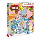 Puzzles 2 x 20 piezas -Dumbo- Clementoni
