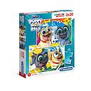 Puzzles 2 x 20 piezas -Cachorritos- Clementoni