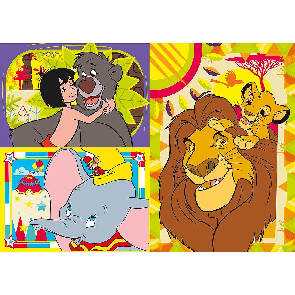 Puzzles 3 x 48 piezas -Disney Classic- Clementoni