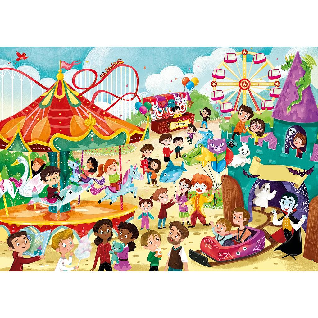 Puzzle 60 piezas -Parque de Atracciones- Clementoni