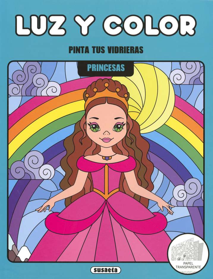 [S6073004] Pinta tus Vidrieras -Luz y Color- Princesas- Susaeta Ediciones