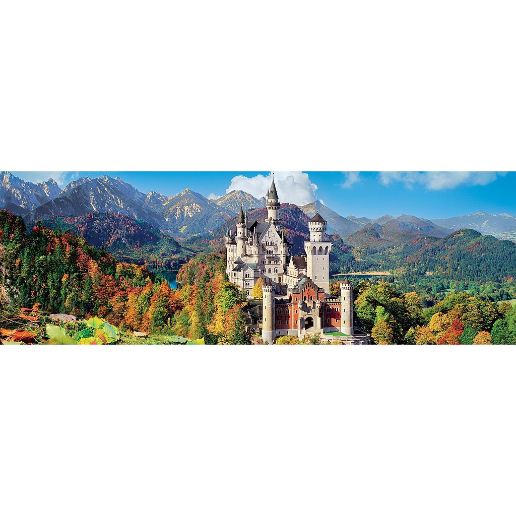 Puzzle 1000 piezas -Panorama: Neuschwanstein- Clementoni