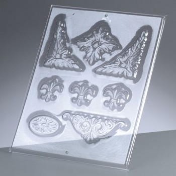 Moldes Ornamentos 8 partes (4 - 8 cm.)