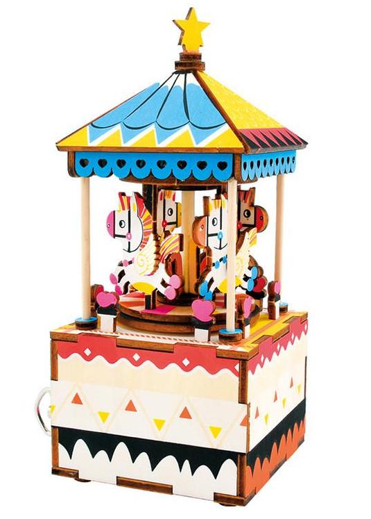 Kit Caja Musical -Merry-Go-Round- Robotime