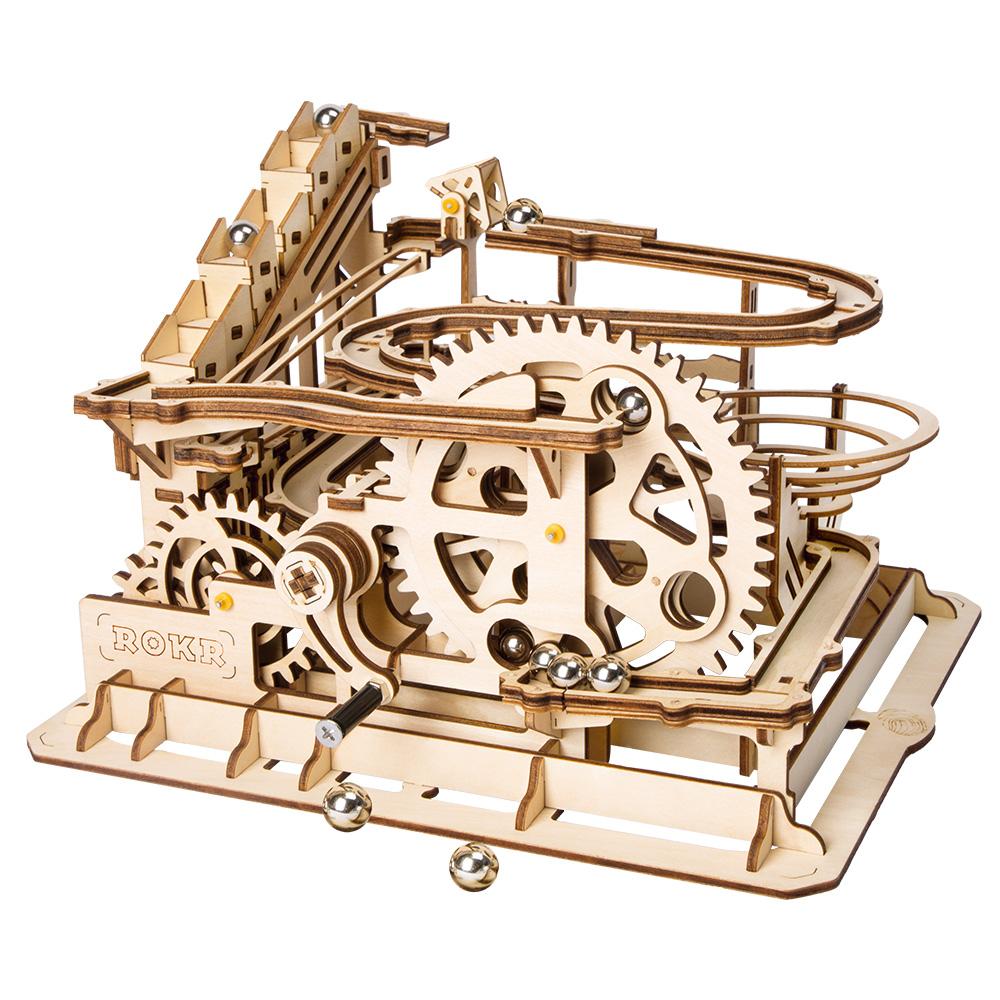 Kit Circuito Bolas Madera -Montaña Rusa Hidráulica- Rokr Robotime