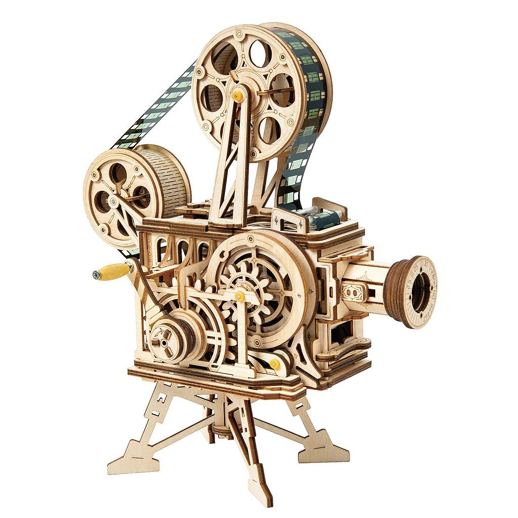 Kit Modelo Mecánico Madera -Proyector Cine Vitascope- Rokr Robotime