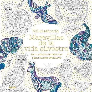 Libro Colorear "Maravillas de la Vida Silvestre" Edit. Blume   