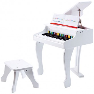 Piano de Cola Deluxe Blanco Infantil Hape