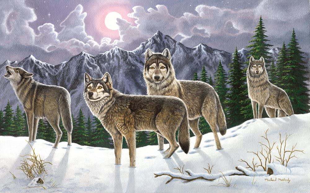 Pintar Por Números 32,4 x 40 cm. -Lobos- Royal & Langnickel