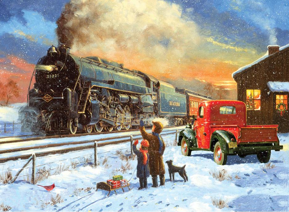 [PAL40] LIQUIDACION Pintar Por Números 32,4 x 40 cm. -Home for Christmas- Royal & Langnickel