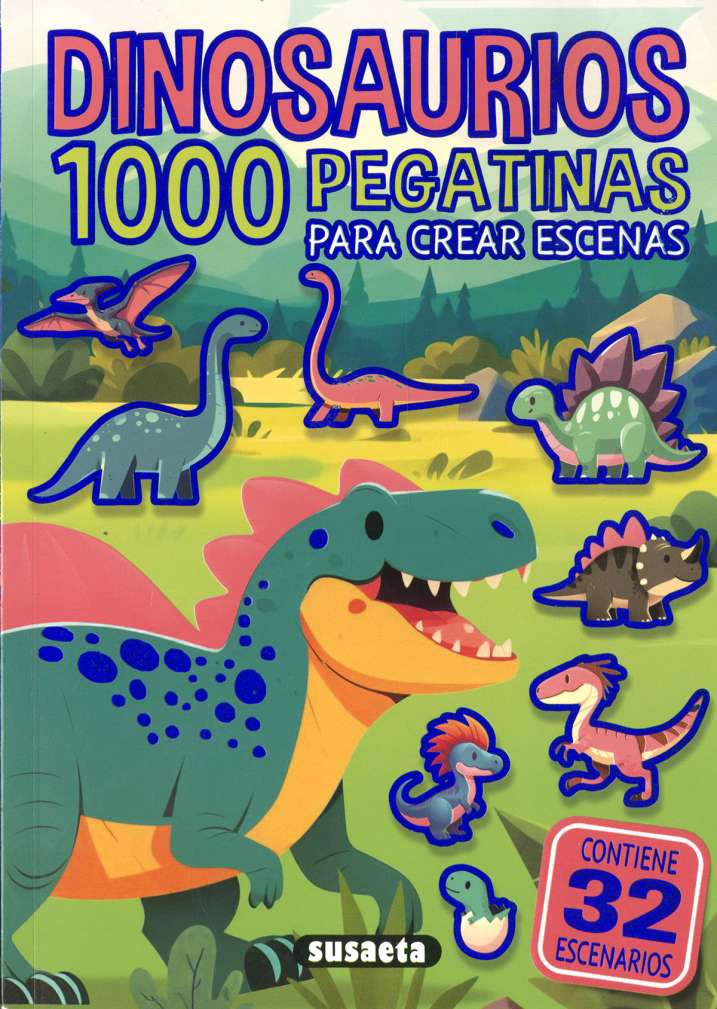 Dinosaurios. 1000 pegatinas para crear escenas- Susaeta Ediciones