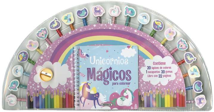 Lapices y Gomas-Unicornios Mágicos- Susaeta Ediciones