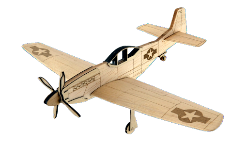 Kit Avión -P51D Mustang- Balsa Anner Factory