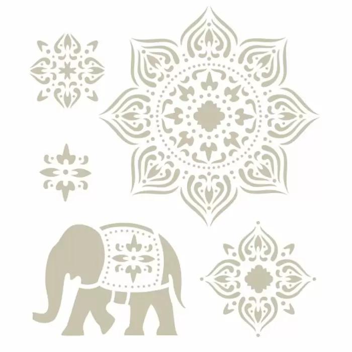 Plantilla Stencil 21,6 x 21,6 cm. -Tangier- FolkArt