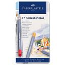 Estuche Metal Lápiz Acuarelable Goldfaber Aqua 12 pzs. Creative Studio Faber-Castell