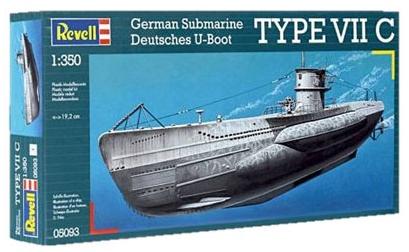 Submarino 1/350 -Germen Submarine- Revell