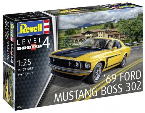 Coche 1/25 -1969 Boss 302 Mustang- Revell