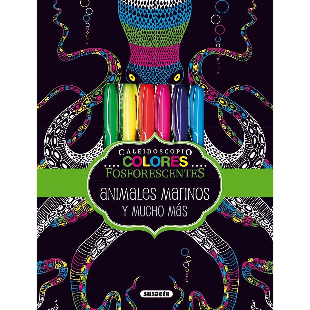 Colorear con Rotuladores de Gel -Animales Marinos- (Con 6 Rotuladores) Susaeta