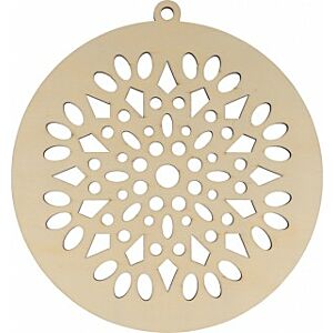 Silueta Madera -Medallón Navidad- 20 x 0,4 cm. Artemio