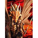 Puzzle 1000 piezas -Inner Strenght, Anne Stokes- Clementoni