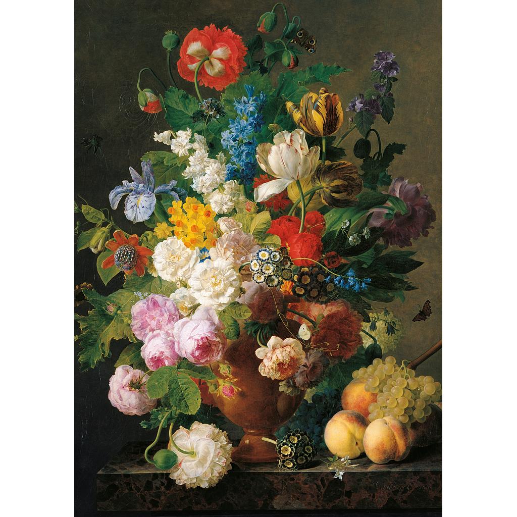 Puzzle 1000 piezas -Van Dael: Jarrón con flores- Clementoni