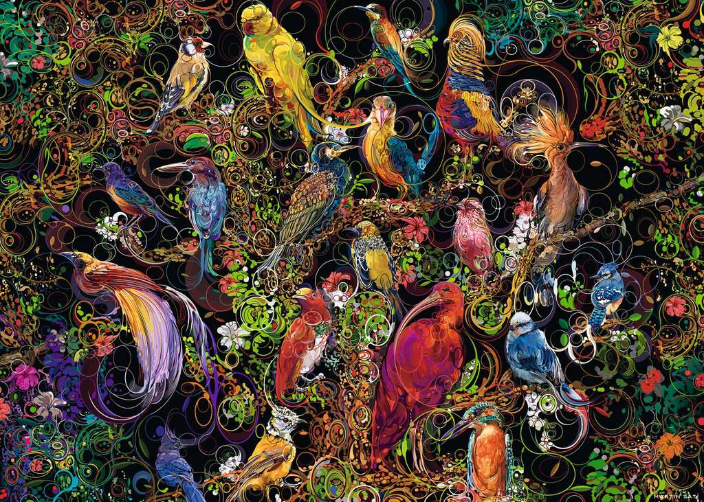 Puzzle 1000 piezas -Aves de Arte- Ravensburger