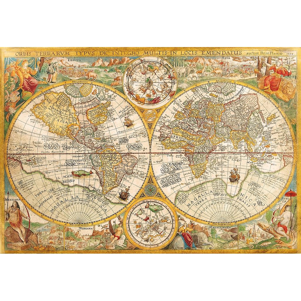 Puzzle 2000 piezas -Mapa Antiguo- Clementoni