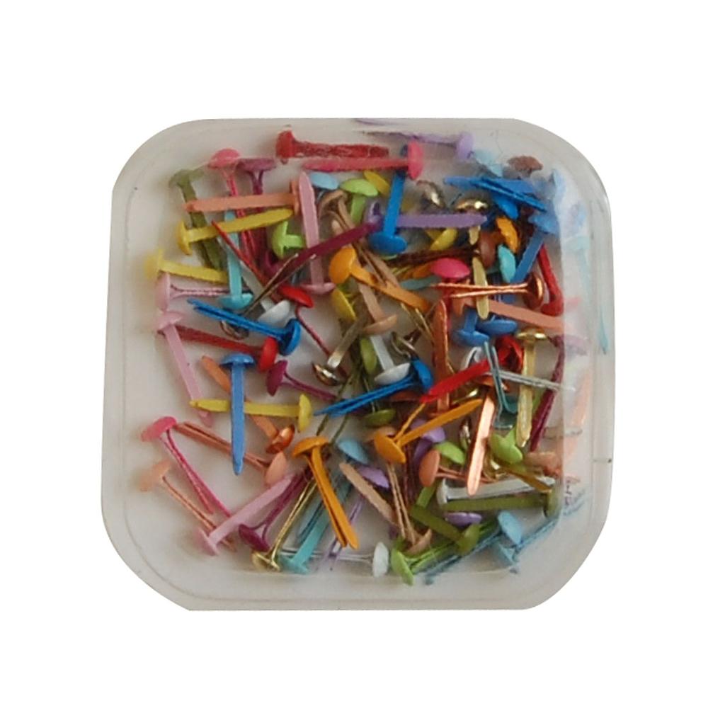 Brads 5 mm. Encuadernadores 5 Colores (50 pzs.) Vaessen
