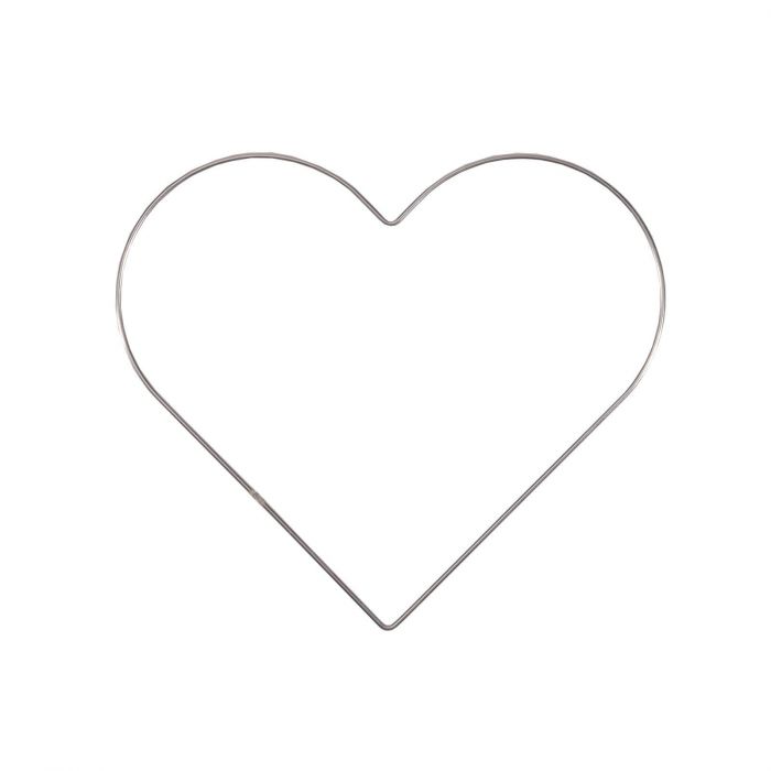 [11024-001] Forma Corazón 25 cm. Metal 3 mm. Niquelado