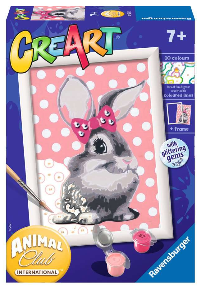 [28933 2] Set CreArt Pintar por Números -Conejito- Ravensburger