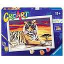 Set CreArt Pintar por Números -Tigre- Ravensburger