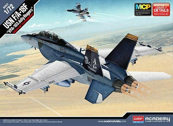 Avión 1:72 -USN F/A-18F "Jolly Rogers"- Academy