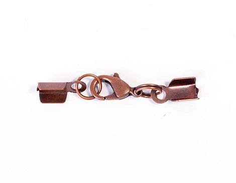 Mosquetón con Terminales 4,3 x 30,0 mm. Cobre Envejecido