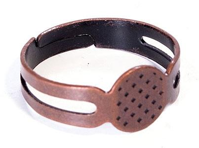 Base Anillo Cobrizo Envejecido 8 x 18 mm.