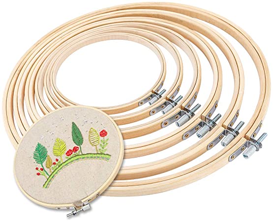 [664120] Bastidor Aro Bordar Bambú con Tornillo (20 cm.)