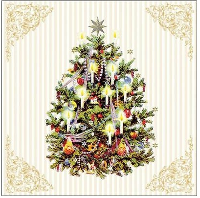 Servilleta 33 x 33 cm. -Xmas Tree-