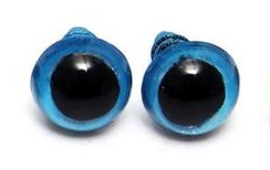 Ojos Muñecos 14 mm. Seguridad Colores