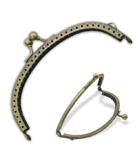 [40184] Boquilla Monedero 55 x 120 mm. Oro Viejo Coser (Unidad)